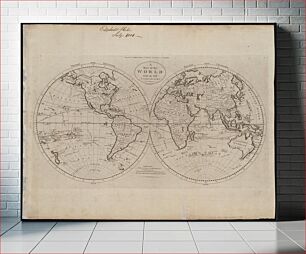Πίνακας, A map of the world from the best authorities