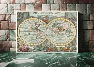 Πίνακας, A mapp of the world (1682) by John Playford