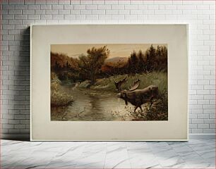 Πίνακας, A Moose Hunt, Smithsonian National Museum of African Art