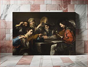 Πίνακας, A Musical Party by Valentin de Boulogne