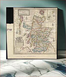 Πίνακας, A new and correct map of Scotland and the Isles : containing all ye cities, market towns, boroughs &c., the principal roads, with ye computed miles from town to town
