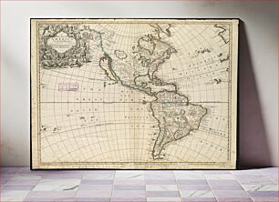 Πίνακας, A new map of America from the latest observations