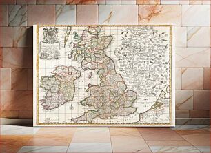 Πίνακας, A new map of England Scotland and Ireland (1687), drawn by Robert Morden