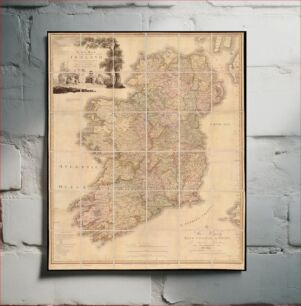 Πίνακας, A new map of Ireland : civil and ecclesiastical
