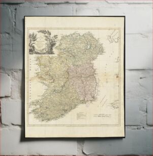 Πίνακας, A new map of Ireland divided into provinces, counties, &c