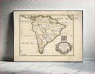Πίνακας, A new map of South America : shewing it's general divisions, chief cities & towns, rivers, mountains &c