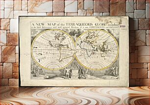Πίνακας, A new map of the terraqueous globe according to the latest discoveries and most general divisions of it into continents and oceans