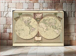 Πίνακας, A new map of the world, with Captain Cook's tracks, his discoveries and those of the other circumnavigators