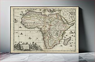 Πίνακας, A new mapp of Africa divided into kingdoms and provinces