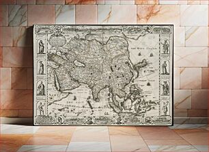 Πίνακας, A new, plaine, and exact map of Asia : described by N