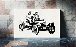 Πίνακας, A old type vehicle powered by steam (2020) vintage icon by Pearson Scott Foresman