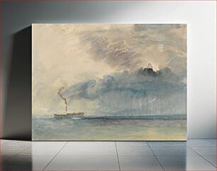 Πίνακας, A Paddle-steamer in a Storm