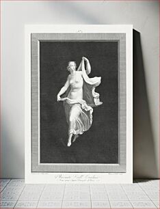 Πίνακας, A partly nude bacchante stepping forward and holding ends of her drapery in each hand (1795–1820) by Vicenzo Feoli