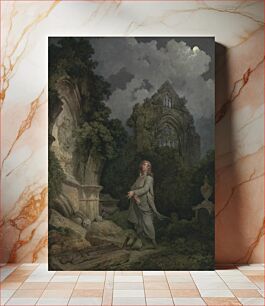 Πίνακας, A Philosopher in a Moonlit Churchyard