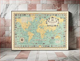Πίνακας, A pictorial stamp map of navigation and exploration