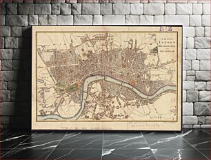 Πίνακας, A plan of London, Westminster, and Southwark