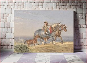 Πίνακας, A Ploughboy Riding One of a Pair of Draught-horses Up a Hill
