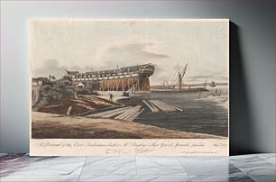 Πίνακας, A Portrait of the East Indiaman built at Mr. Bayley's Ship Yard, Ipswich, Launched Aug. 1817