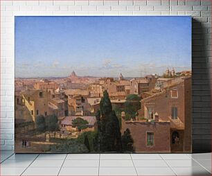 Πίνακας, A prospect of Rome seen from the artist's residence by Hans Jørgen Hammer