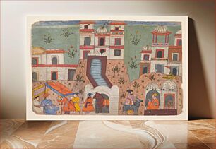 Πίνακας, A Raja Receives Homage Outside the City: Page from a Dispersed Manuscript, India (Punjab Hills, Bilaspur)