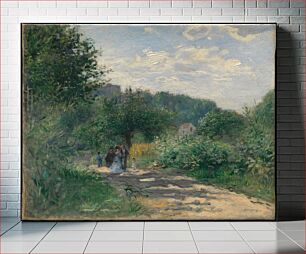 Πίνακας, A Road in Louveciennes (ca. 1870) by Pierre-Auguste Renoir