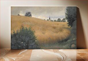 Πίνακας, A Rye Field near Svanninge by Fritz Syberg