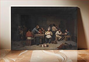 Πίνακας, A scene in the tavern Brockensbod by Christian Andreas Schleisner