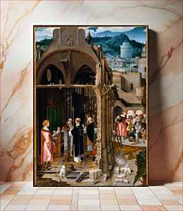 Πίνακας, A Sermon on Charity (possibly the Conversion of Saint Anthony) by Netherlandish (Antwerp Mannerist) Painter