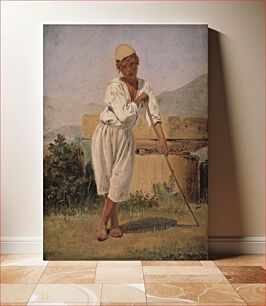 Πίνακας, A Shepherd Boy by Constantin Hansen