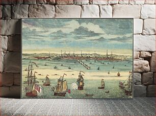 Πίνακας, A South-East View of the City of Boston in North America
