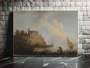 Πίνακας, A southern port in france, 1734 - 1789, Joseph Vernet