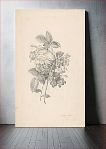 Πίνακας, A sprig of roses and other flowers, Mária Libayová