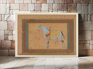 Πίνακας, A Stallion, painting by Habiballah of Sava