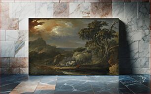 Πίνακας, A stormy landscape, 1712 - 1774, Christian Wilhelm Ernst Dietrich