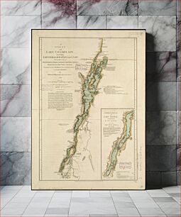 Πίνακας, A survey of Lake Champlain, including Lake George, Crown Point, and St