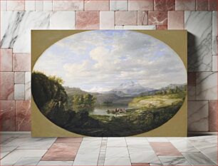 Πίνακας, A Swiss Lake, Daniel Huntington