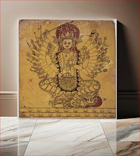 Πίνακας, A Tantric Form of the Hindu Goddess Kali (Recto), Horse (Verso), Folio from a Book of Iconography