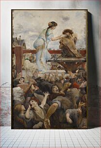 Πίνακας, A tear for a drop of water (Notre-Dame de Paris) (1903) painting /in high resolution by Luc-Olivier Merson