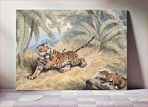 Πίνακας, A Tiger Pierced with an Arrow by Samuel Howitt