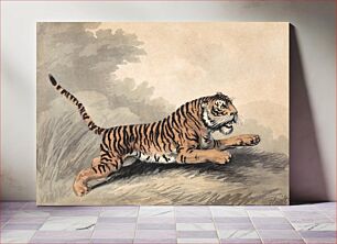 Πίνακας, A Tigress Leaping to the Right by Samuel Howitt
