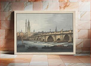 Πίνακας, A View of London Bridge including the church of St. Magnus and the Monument