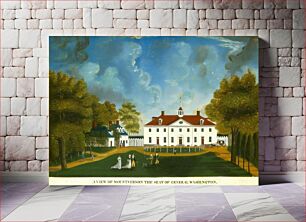 Πίνακας, A View of Mount Vernon (1792 or after) by American 18th Century