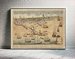 Πίνακας, A view of part of the town of Boston in New-England and Brittish sic ships of war landing their troops! 1768