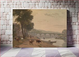 Πίνακας, A View of Richmond Bridge, on the Thames