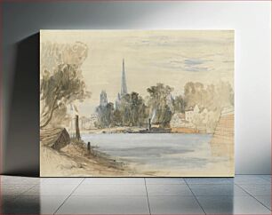 Πίνακας, A View of Rouen from the River