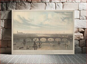 Πίνακας, A View of the Bridge now Building over the Thames at Vauxhall