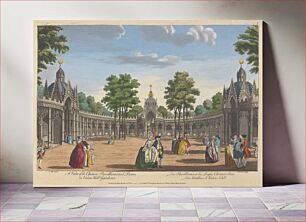 Πίνακας, A View of the Chinese Pavillions and Boxes in Vauxhall Gardens