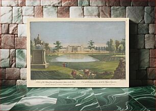 Πίνακας, A View of the House from the Equestrian Statue in the Park of the Earl Temple at Stow, in Buckinghamshire