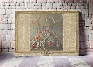 Πίνακας, A View of the House of Peers, the King sitting on his Throne, the Commons attending him at the end of ye session 1741/2