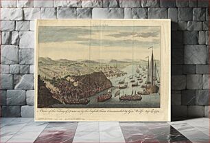 Πίνακας, A view of the taking of Quebeck by the English forces commanded by Gen. Wolfe Sep. 13th 1759